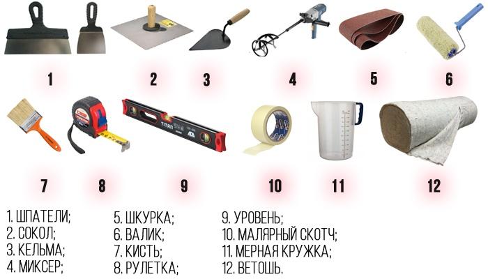 Инструменты для работы